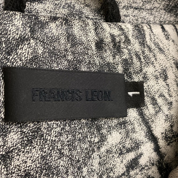 Francis Leon leather jacket grey and black size 1 - Picture 14 of 14